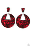 Paparazzi "Let HEIR Rip" Red Post Earrings Paparazzi Jewelry