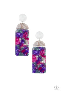 Paparazzi "HAUTE On Their Heels" Purple Post Earrings Paparazzi Jewelry