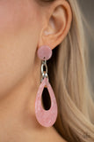 Paparazzi "Beach Oasis" Pink Post Earrings Paparazzi Jewelry