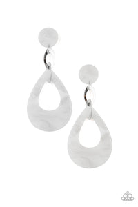 Paparazzi "Beach Oasis" White Post Earrings Paparazzi Jewelry