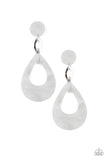 Paparazzi "Beach Oasis" White Post Earrings Paparazzi Jewelry