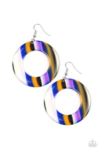 Paparazzi "In Retrospect" Blue Earrings Paparazzi Jewelry