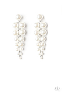 Paparazzi "Totally Tribeca" White Post Earrings Paparazzi Jewelry