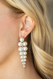Paparazzi "Totally Tribeca" White Post Earrings Paparazzi Jewelry