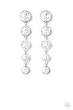 Paparazzi "Drippin' In Starlight" White Post Earrings Paparazzi Jewelry