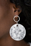 Paparazzi "Beach Bliss" White Earrings Paparazzi Jewelry