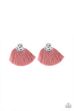 Paparazzi VINTAGE VAULT "Make Some PLUME" Pink Post Earrings Paparazzi Jewelry