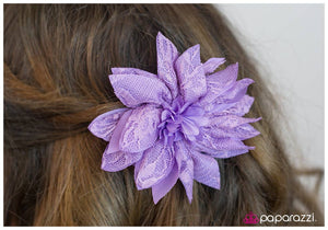 Paparazzi "Standing BLOOM Only" Purple Hair Clip Paparazzi Jewelry