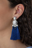 Paparazzi "Taj Mahal Tourist" Blue Post Earrings Paparazzi Jewelry
