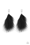 Paparazzi "The SHOWGIRL Must Go On!" Black Post Earrings Paparazzi Jewelry