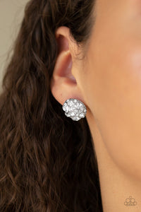Paparazzi "Diamond Daze" White Post Earrings Paparazzi Jewelry