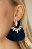 Paparazzi VINTAGE VAULT "Formal Flair" Blue Post Earrings Paparazzi Jewelry