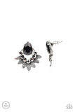 Paparazzi "Crystal Canopy" Black Post Earrings Paparazzi Jewelry