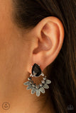 Paparazzi "Crystal Canopy" Black Post Earrings Paparazzi Jewelry