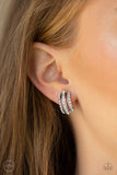 Paparazzi "Pretty Pristine" White Clip On Earrings Paparazzi Jewelry