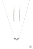 Paparazzi "Shoot For The Stars" Silver Star Pendant Necklace & Earring Set Paparazzi Jewelry