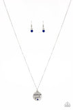 Paparazzi VINTAGE VAULT "American Girl" Blue Necklace & Earring Set Paparazzi Jewelry