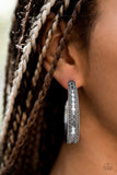 Paparazzi "Textured Treasure" FASHION FIX Silver Earrings Paparazzi Jewelry