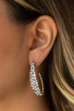 Paparazzi "A GLITZY Conscience" White Earrings Paparazzi Jewelry