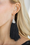 Paparazzi "Tassel Temptress" Black Earrings Paparazzi Jewelry