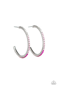 Paparazzi "Rhinestone Revamp" Pink Earrings Paparazzi Jewelry