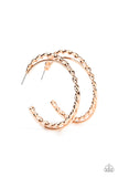 Paparazzi "Retro Twist" Rose Gold Earrings Paparazzi Jewelry