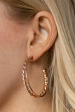 Paparazzi "Retro Twist" Rose Gold Earrings Paparazzi Jewelry