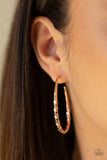 Paparazzi "Twisted Edge" Rose Gold Earrings Paparazzi Jewelry