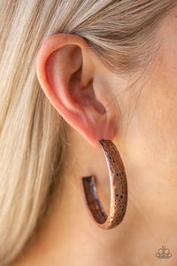 Paparazzi "Rustic Revolution" Copper Earrings Paparazzi Jewelry