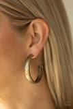 Paparazzi VINTAGE VAULT "Rustic Revolution" Brass Earrings Paparazzi Jewelry