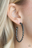 Paparazzi "Retro Twist" Black Earrings Paparazzi Jewelry
