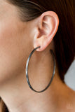 Paparazzi "Full On Radical" FASHION FIX Black Earrings Paparazzi Jewelry