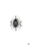 Paparazzi VINTAGE VAULT "PLAIN Ride" Black Ring Paparazzi Jewelry