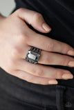 Paparazzi "Expect Heavy REIGN" Black Ring Paparazzi Jewelry