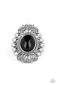 Paparazzi "Radiantly Regal" Black Ring Paparazzi Jewelry