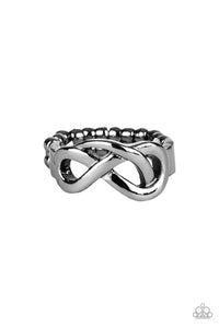 Paparazzi "Infinitely Industrial" Black Ring Paparazzi Jewelry