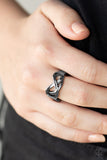 Paparazzi "Infinitely Industrial" Black Ring Paparazzi Jewelry