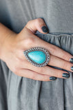 Paparazzi "Santa Fe Storm" Blue Ring Paparazzi Jewelry