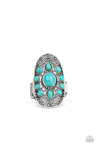 Paparazzi "Stone Sunrise" Blue Turquoise Ring Paparazzi Jewelry