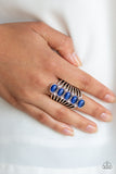 Paparazzi "BLING Your Heart Out" Blue Ring Paparazzi Jewelry