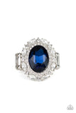 Paparazzi VINTAGE VAULT "Show Glam" Blue Ring Paparazzi Jewelry