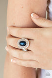 Paparazzi VINTAGE VAULT "Sprinkle On The Shimmer" Blue Ring Paparazzi Jewelry