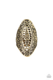 Paparazzi "TRIBAL and Tribulation" Brass Studded Filigree Ring Paparazzi Jewelry