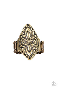 Paparazzi "Tahiti Trek" Brass Ring Paparazzi Jewelry