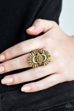 Paparazzi "Deco Diva" Brass Ring Paparazzi Jewelry