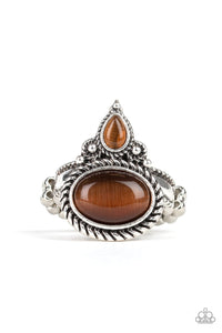 Paparazzi "Malibu Mist" Brown Ring Paparazzi Jewelry