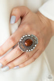 Paparazzi VINTAGE VAULT "Radiantly Regal" Brown Ring Paparazzi Jewelry