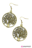 Paparazzi "Make Like a Tree - Brass" earring Paparazzi Jewelry