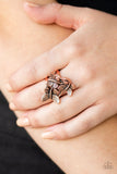 Paparazzi "Full of Flutter" Copper Ring Paparazzi Jewelry
