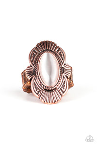 Paparazzi "Oceanside Oracle" Copper Ring Paparazzi Jewelry